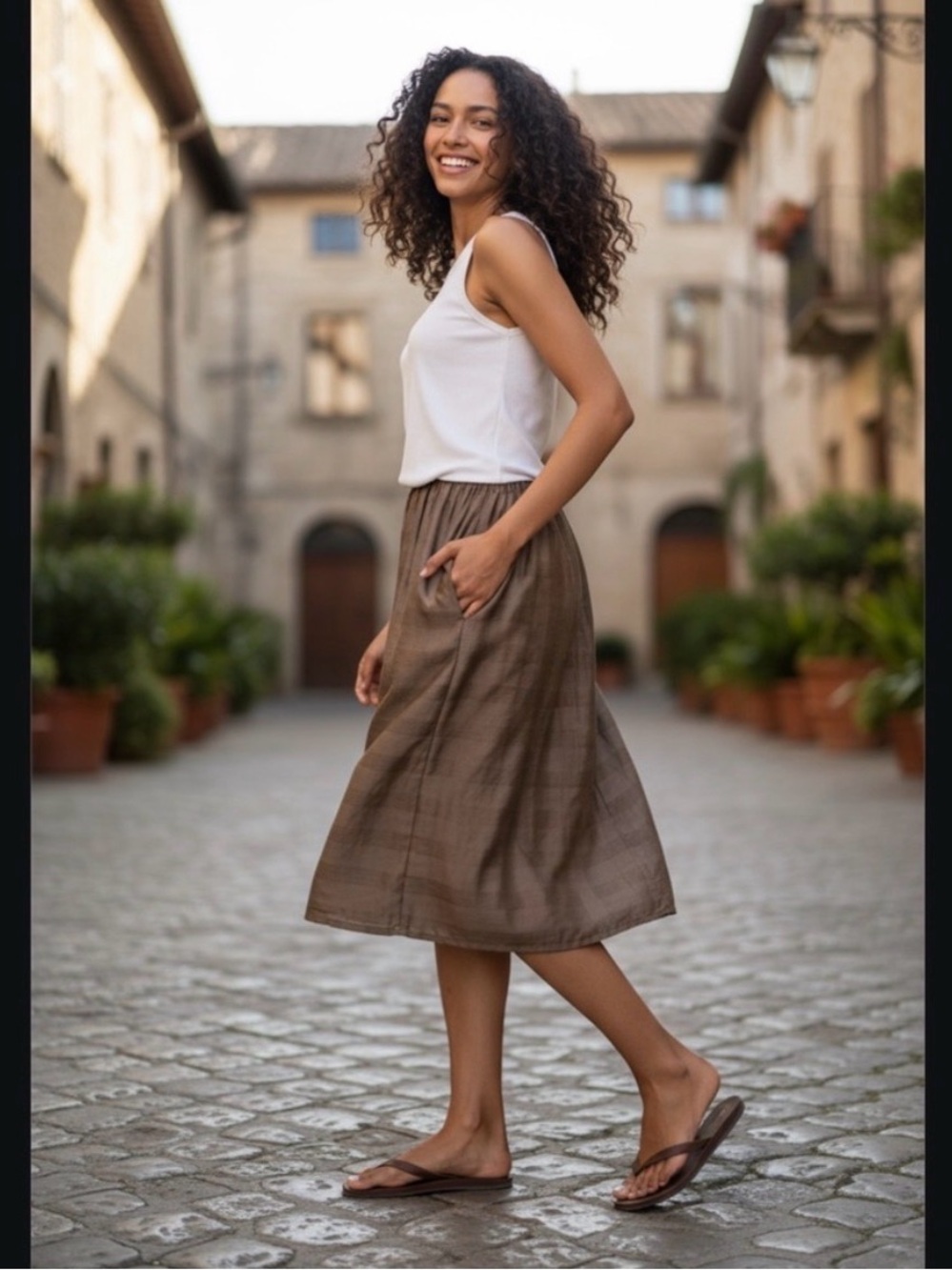 Prana pleated maxi dress medium